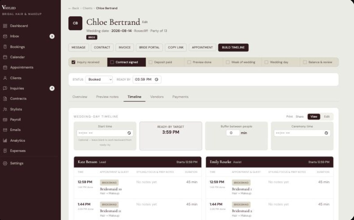 Timeline builder